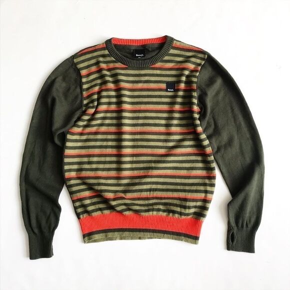 Bench stripe light knit crewneck sweater EUC 9-10Y - Picture 1 of 4